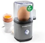 GOURMETmaxx Design-Eierkocher f&uuml;r 1 Ei mit Messbecher und Eierstecher -...