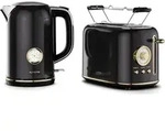 Klarstein Victoria Toaster Wasserkocher Set, Retro Design, 2 Scheiben Toaster...