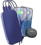 FRESH 'N REBEL Powerbank 24000mAh USB-C, Ultra Fast Charging, 20W PD, True Blue