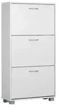 CASARIA Schuhschrank schmal f&uuml;r 18 Paar Schuhe, Wei&szlig; - Wei&szlig;