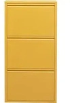 Kare Design Schuhschrank Caruso, Gelb, 104x50x15 cm - Gelb