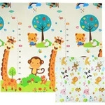 CCLIFE Baby Spielmatte Krabbelmatte 196x176x1cm, Schadstofffrei, Faltbar &