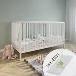 Kids Collective Babybett Kinderbett Gitterbett 60x120 und 70x140 cm mit Matratze