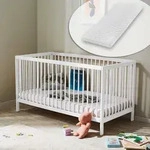 Kids Collective Babybett Kinderbett Gitterbett 60x120 und 70x140 cm mit Matratze