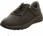 Waldl&auml;ufer Schn&uuml;rhalbschuhe bequem in schwarz, Gr. 8.5 - Schwarz - 42,5