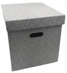 Leitz VON 61430001, Aufbewahrungsbox, Wei&szlig;, Rechteckig, Karton, Muster, Drinnen -
