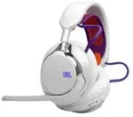 JBL Quantum 950 Kabelloses Bluetooth-Gaming-Headset, Wei&szlig; - Orange/Silber/Wei&szlig;