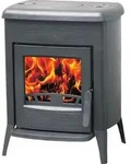 Gusskaminofen Plamen Amity 3 mit Herdplatte - 8kW - Schwarz