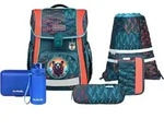 McNeill Schulranzen Bravo Schoolbag Set 9-teilig Bear petrol - Petrol
