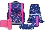 McNeill Schulranzen Bravo Schoolbag Set 9-teilig Stars violett - Violett/Lila