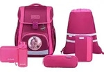 McNeill Schulranzen Bravo Schoolbag Set 9-teilig Berry beere - Lila/Violett
