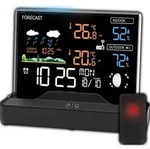 Funk-Wetterstation mit Wecker und Farbdisplay, Au&szlig;ensensor Schimmelwarner Hygrometer