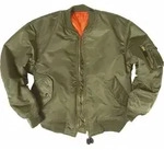US Fliegerjacke MA1 oliv, 3XL - Gr&uuml;n - 3XL