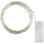 Micro Lichterkette 10LED, warmwei&szlig;,6h-Timer120cm, batteriebetrieben,