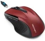 mit Jiggler, Wiederaufladbare Maus Kabellos(DREI Modi: BT 5.0/3.0 + 2.4G), 4800 DPI,