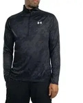 Under Armour Tech 2.0 Langarmoberteil mit 1/2-Rei&szlig;verschluss, Schwarz L - Schwarz -