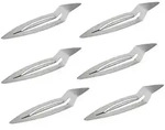 Mini Feuerzangen, 6er-Set, Edelstahl, 14,5 x 3,5 cm