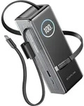 ECOFLOW RAPID 25K Build-in cable - Powerbank Silver - Schwarz
