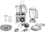 3,9 l 1250 w wei&szlig;e multifunktionale k&uuml;chenmaschine Bosch B1EMC812S8 - Wei&szlig;