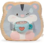 NICI mymochi Kuscheltier Hamster Shai mit Tasse 35x33x12cm - grau - Weiches mymochi