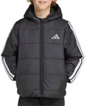adidas Uni Kinder Essentials 3 Stripes Padded Coat, black/white/white, 4-5 Ye -...