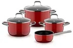 WMF Topfset Fusiontec Essential Pro 4-teilig Passion Red