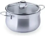 Chefkoch trifft Fackelmann Kochtopf mit Glasdeckel Leipzig &Oslash; 24 cm, Edelstahl, 6100