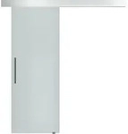 HOMCOM Glasschiebet&uuml;r Schiebet&uuml;r T&uuml;r Zimmert&uuml;r mit Griffstange 90 x 205 cm -