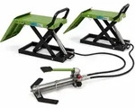 Doppel-Hebeb&uuml;hne hydraulisch max. Arbeitslast 2x 680 kg h&ouml;henverstellbar 11-45,5 cm