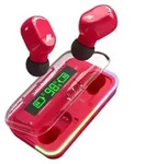 SBS TWS-Ohrh&ouml;rer mit Ladecase und LCD-Bildschirm - Rosa