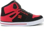 DC Schuhe Pure High Top, ADYS4000043FWB - Schwarz/Rot - 44,5