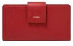 FOSSIL Geldb&ouml;rse Logan RFID Tab Clutch Garnet rot - Rot