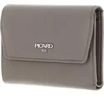 PICARD Leder Geldb&ouml;rse Bingo Flap Wallet Gravel taupe - Taupe/Grau