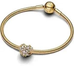 Pandora Funkelndes Herz Charm 764240C01 Charm Anh&auml;nger - Gold