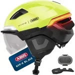 ABUS Fahrradhelm HYP-E B.LACE - mit Front-, R&uuml;ck- und Blinklicht sowie kabellosen