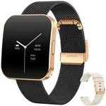 Levowatch TINY Damen Smartwatch, 8mm d&uuml;nn & curved, Metallgeh&auml;use, Telefon