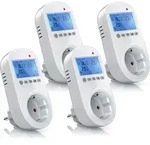 BEARWARE 4x Steckdosen Thermostat f&uuml;r Heiz & Klimager&auml;te Individuell programmierbar