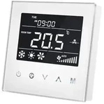 Fan Coil Thermostat f&uuml;r 4-Leitungsrohre, Z-Wave, Glas Touch - Wei&szlig;