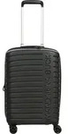 Mandarina Duck Flyduck - 4-Rollen-Kabinentrolley 55 cm erw. (black) - Schwarz