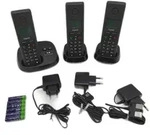 Gigaset Schnurlostelefone Telefon Set B&uuml;ro Pure 220A Trio Anrufbeantwort