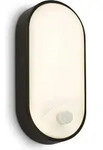LED Wandlampe Aussen IP65 LED Wandleuchte Bewegungsmelder Garten Hauswand - Schwarz