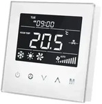 Fan Coil Thermostat f&uuml;r 2-Leitungsrohre, Z-Wave, kapazitiv, Glas-Panel