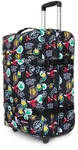 EASTPAK Trolley Koffer TRANSIT ́R S TeamPattern 42L mit TSA Schloss - Schwarz