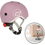 Scoot & Ride Kinderhelm XXS-S (45-51 cm) mit LED-Licht, Magnetverschluss und