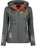Geographical Norway Damen Softshelljacke Grau WU8184F/GNO-Dark Grey / Orange Gr&ouml;sse