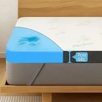 Premium Komfort Gel Topper 100x200cm, H2 H3 Matratzentopper mit 7cm