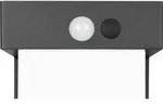 LED, Solar Au&szlig;enstehlampe, schwarz, Sensor, Akkubetrieb, H 100 cm - Schwarz