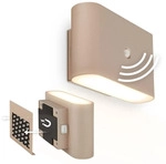 LED Wandleuchte Wandlampe ohne Stromanschluss Bewegungsmelder Akku ohne Bohren -