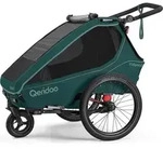 Qeridoo Q-KDG2-26-PB, Qeridoo Kidgoo 2- Kinderfahrradanh&auml;nger f&uuml;r 2 Kinder, Farbe: