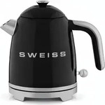 SWEISS Vintage Elektrischer Wasserkocher KTS9 - Schwarz - Schwarz